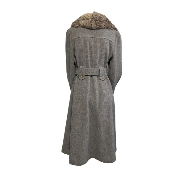 Sears JR Bazaar Women's Wool Coat Fur Collar Union Made Vintage 1970's USA EUC! - Picture 7 of 16